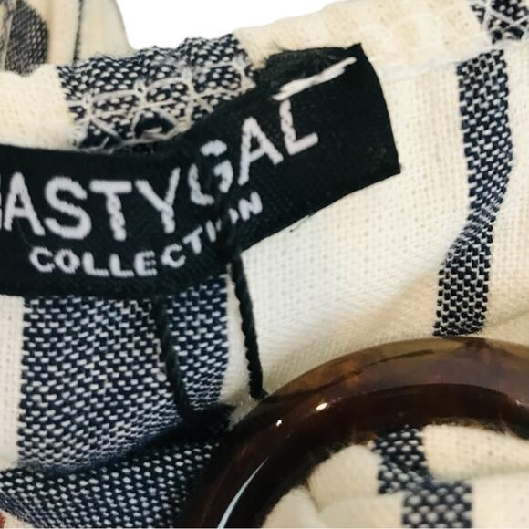 Nasty Gal On the Right Lines Striped Cut-Out mini Dress NWT - Picture 10 of 16